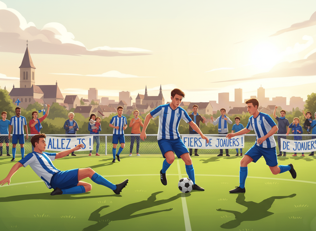 illustration de joueurs de football