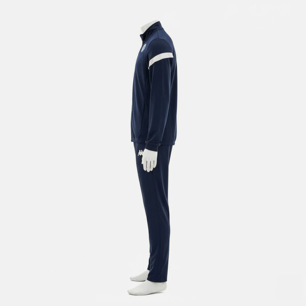 Survêtement JS Wenheck Saint-Avold, vue de profil sur mannequin, tenue officielle du club de football avec finitions professionnelles.